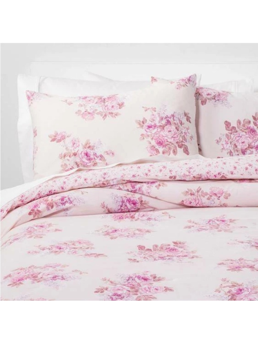 Simply Shabby Chic Pink Floral Duvet Cover Set